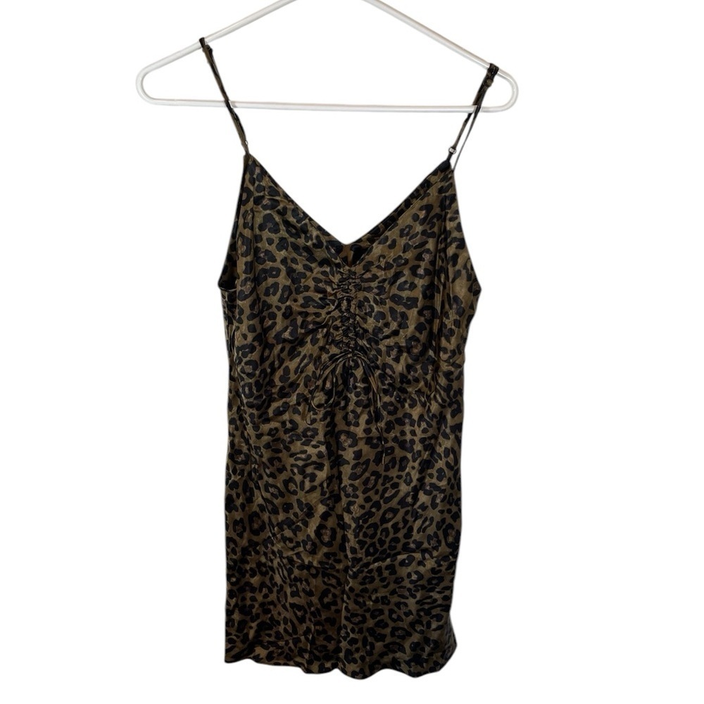Zara leopard print mini dress Y2K